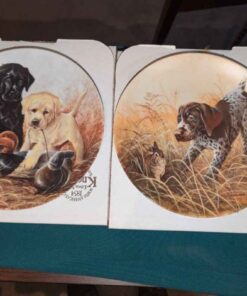 Knowles collector plates: Field Puppies series