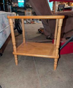 Wooden Tiered Side Table