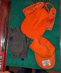 High Visibility ball cap, hat and gloves