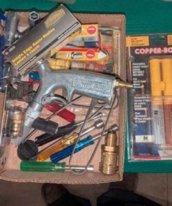 Powerbuilt Pneumatic sprayer, hand drivers, spark plugs, etc