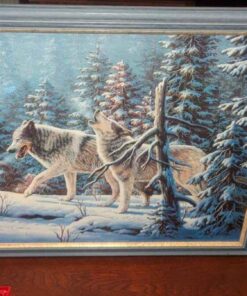R W Hedge Wolf Print