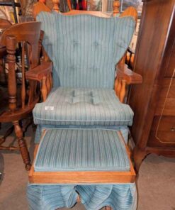Wooden Gliding Rocker and ottoman