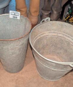 Sap bucket and galvanized bucket