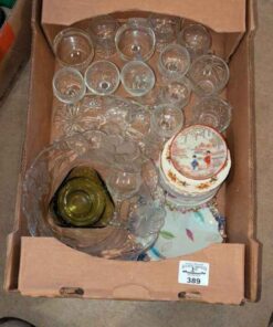 Assorted Stemware, serving bowls, plates