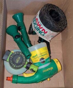 Lawn edging and hose nozzles