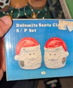 Dolomita Santa Claus Salt and Pepper shakers