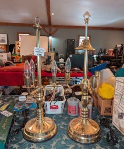 Brass Table lamps - no shades
