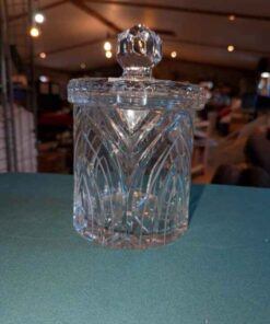 Heavy crystal candy jar
