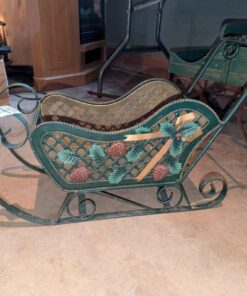 Decorated Christmas sleigh