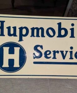 Hupmobile service tin sign