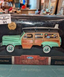 1948 Die cast Model Woody model and 24k gold plated coin