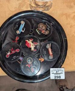 Automobile tray and coasters