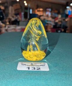 Murano Style hand blown glass paperweight