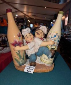 Chef bottle holder statue