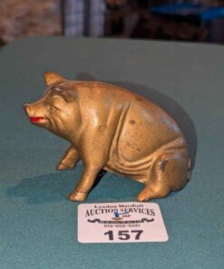 Cast Swine coin bank