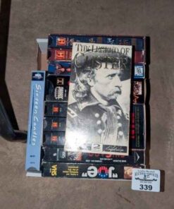 Pearl Harbour, WWII, Custer and assorted VHS tapes