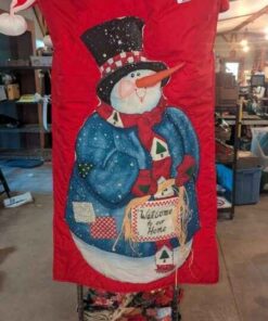 Snowman Welcome hanging