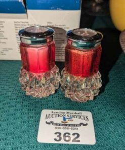 Crystal Salt and pepper shakers