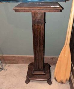 Antique Wood Vase/Plant Stand