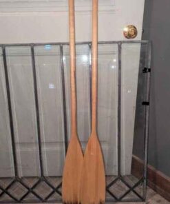 Pair of wooden paddles