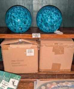 Aqua Globe Glass solar orbs