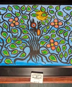 Norval Morrisseau Style "Flowers and Birds" original