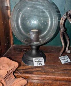 Clear globe ceiling light fixture
