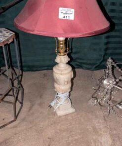 Marble based table lamp