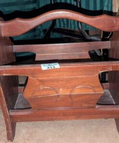 Wooden magazine rack