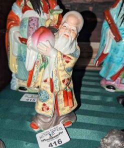 Chinese statue; Shoe god of longevity