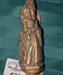 Brass Victorian Woman Door Knocker