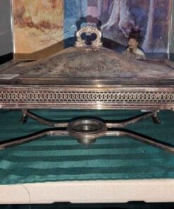 Chaffing dish - Plated cradle with pyrex insert