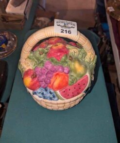 Susan Wingnet Ceramic Fruit basket Jar