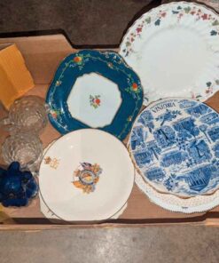 Royal Doulton, Monarch, souvenir plates, cream and sugar, etc