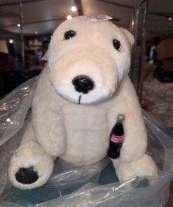 Coca-Cola plush Advertising bear with coke bottle