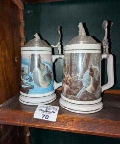 Longton Crown Timber wolf Tankards
