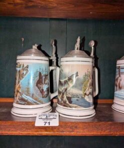 Longton Crown Timber wolf Tankards