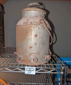 vintage Cream can/lamb feeder