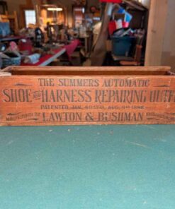 "The Summers Automatic Shoe and Harness repairing outfit" advertising box
