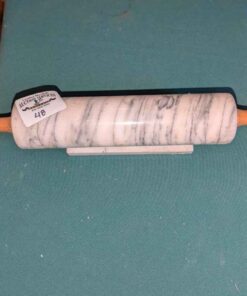 Marble rolling pin and holder