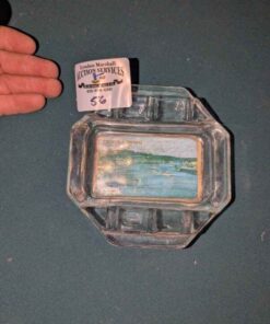 Prince Edward Island Souvenir clear glass Ash tray