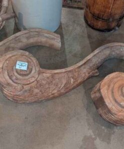 Large Wood Carved Corbeil