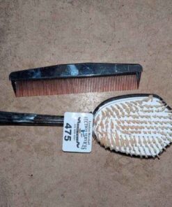 Vanity brush and comb