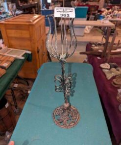 Iron work pillar candle holder