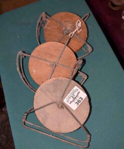 Wooden antique pulleys