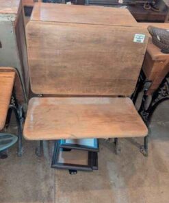 Antique Student row desk