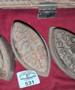 Asbestos & Cole Brookdale Iron Co sad irons