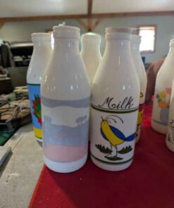 Assorted Egizia Dairy bottles