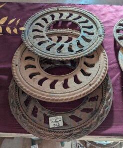 Cast Stove pipe wall grates