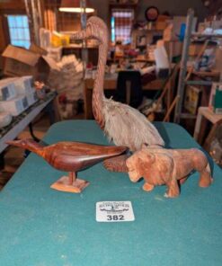Assorted wood carvings
